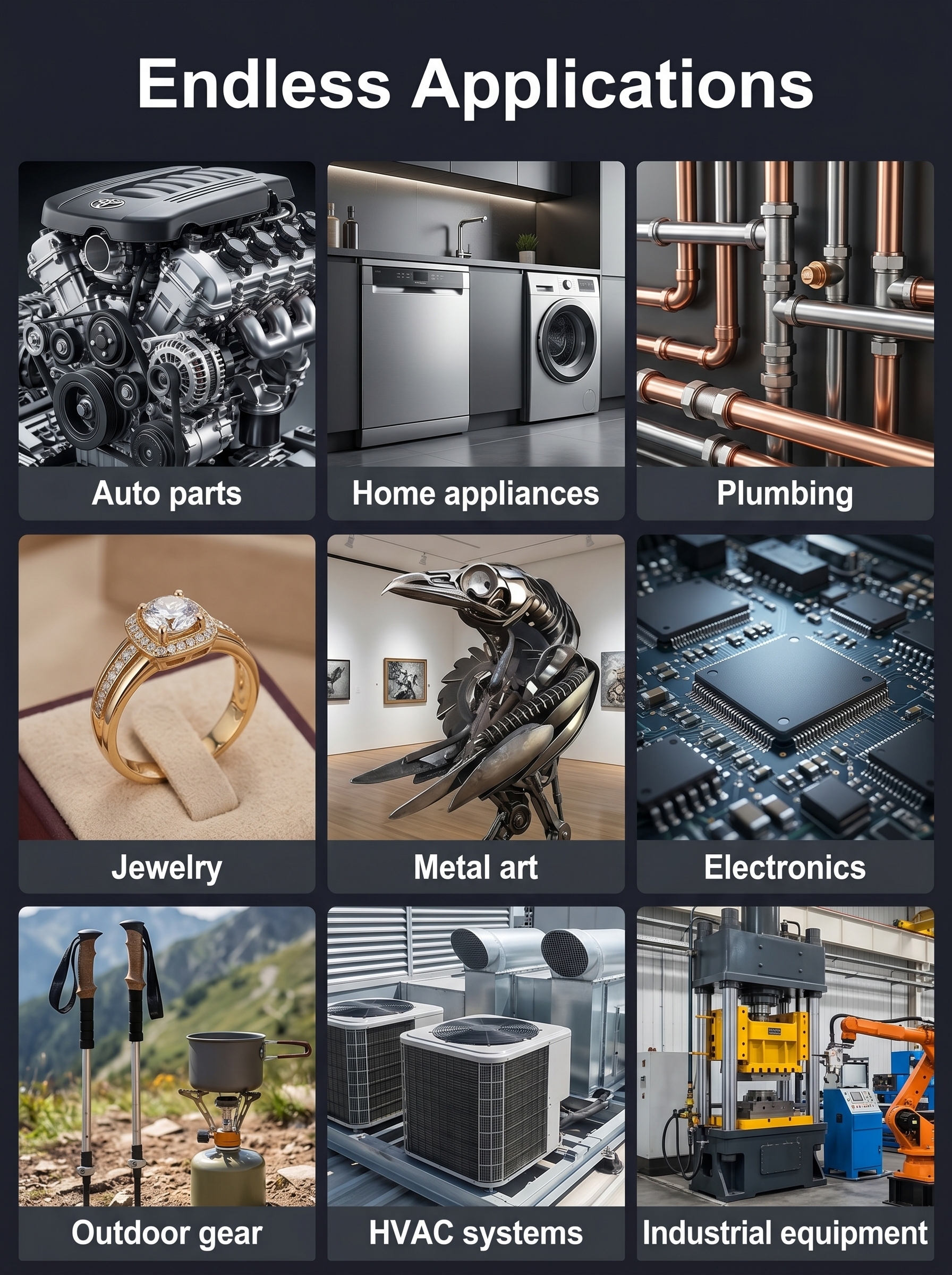 German universal low-temperature welding wire can weld steel, copper, aluminum, and even stainless steel in 3 seconds.
