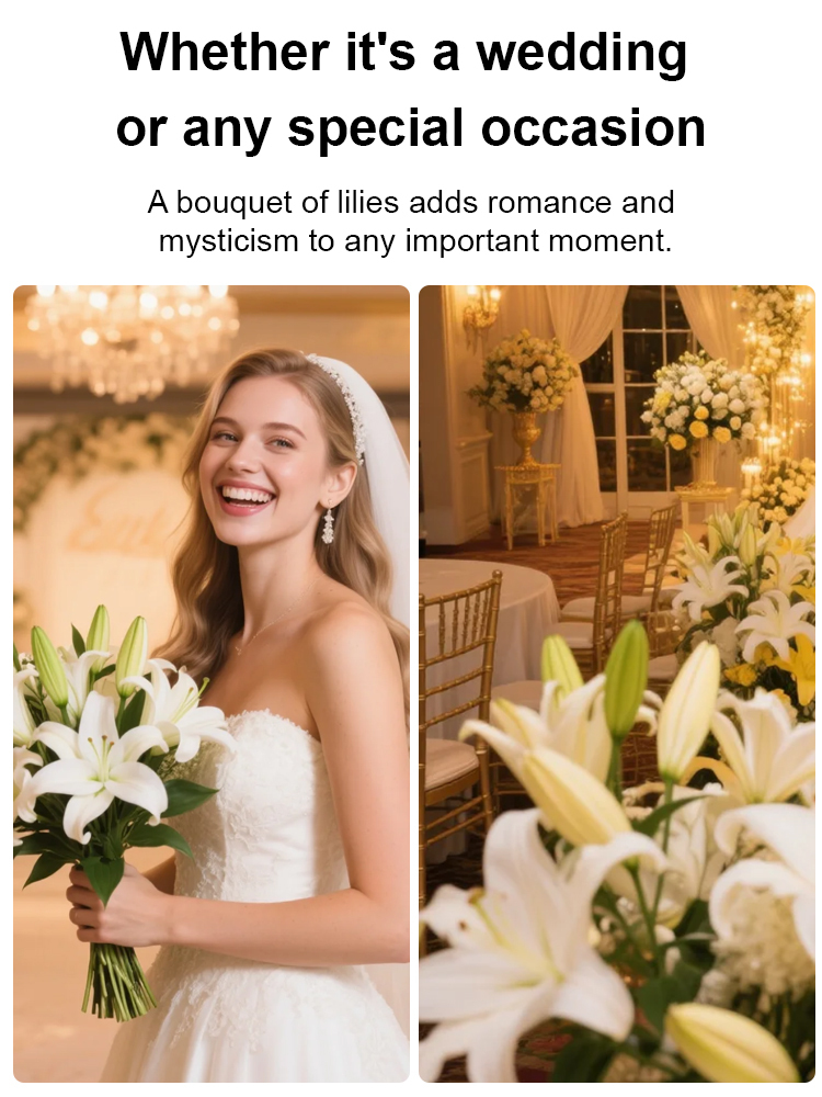 Elegant lilies are easy to grow and take care of. They bloom all year round. Their fragrance is more fragrant than Chanel perfume. They are the best gift for your mother on Mother's Day.