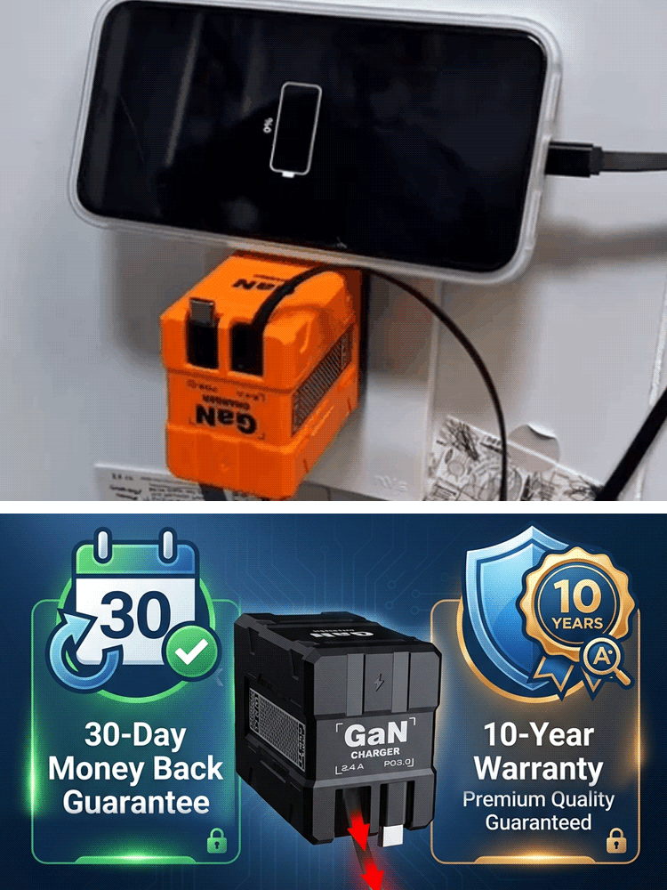【With Retractable Charging Cable】120W Super Fast Charging Charger