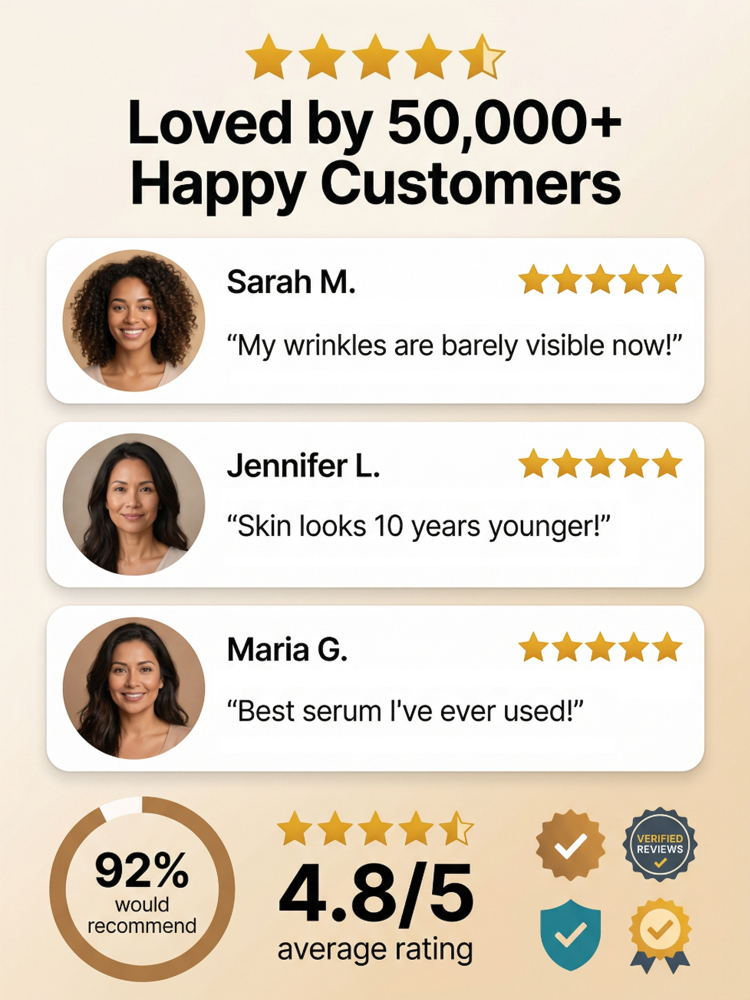 Growth Factor Anti-Wrinkle Brightening Cream | All Skin Types | 50% Off Only $37 + Free Shipping