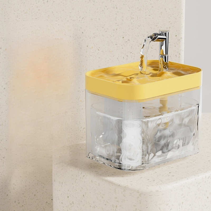 Automatic filtering circulating water dispenser, FDA certified, three-layer filtration removes 99.9% of impurities and bacteria, used by Hollywood stars' pets
