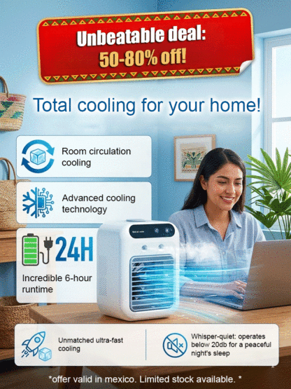 Desktop Air Conditioner Fan with Mist Cooling