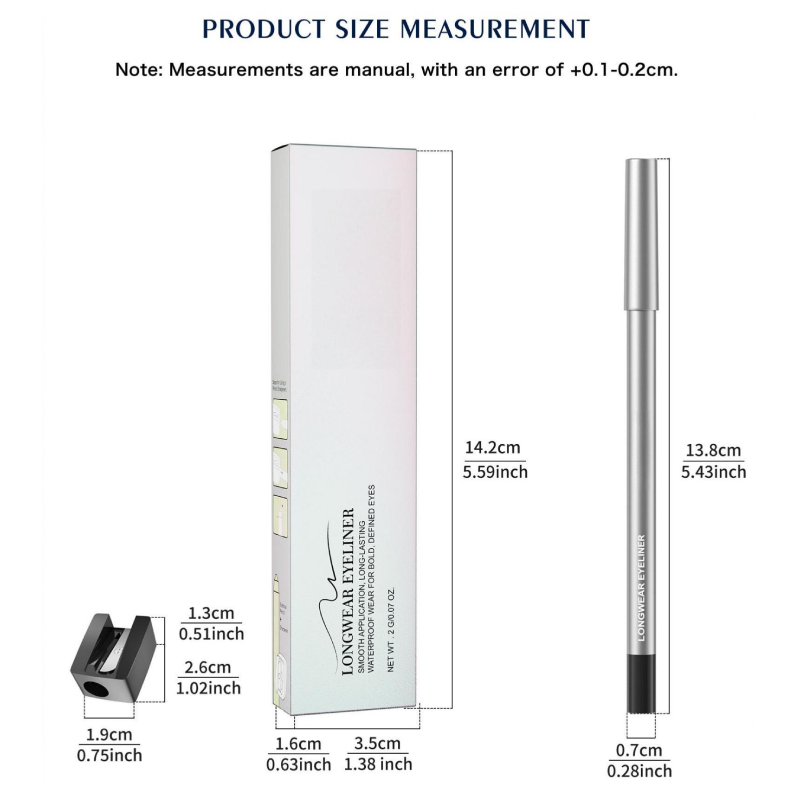 Waterproof Gel Eyeliner Pencil – 24-Hour Long-Lasting, Smudge-Proof Colored Gel Eyeliner