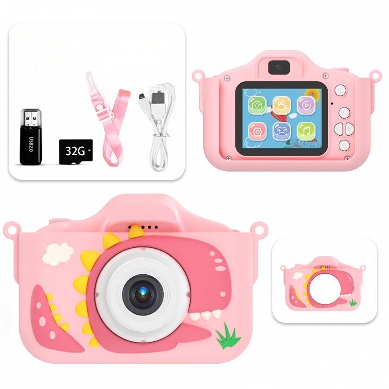 Kids Rechargeable Digital Camera with Rechargeable Battery, Selfie Mode, HD Video Recording, Cute Silicone Case