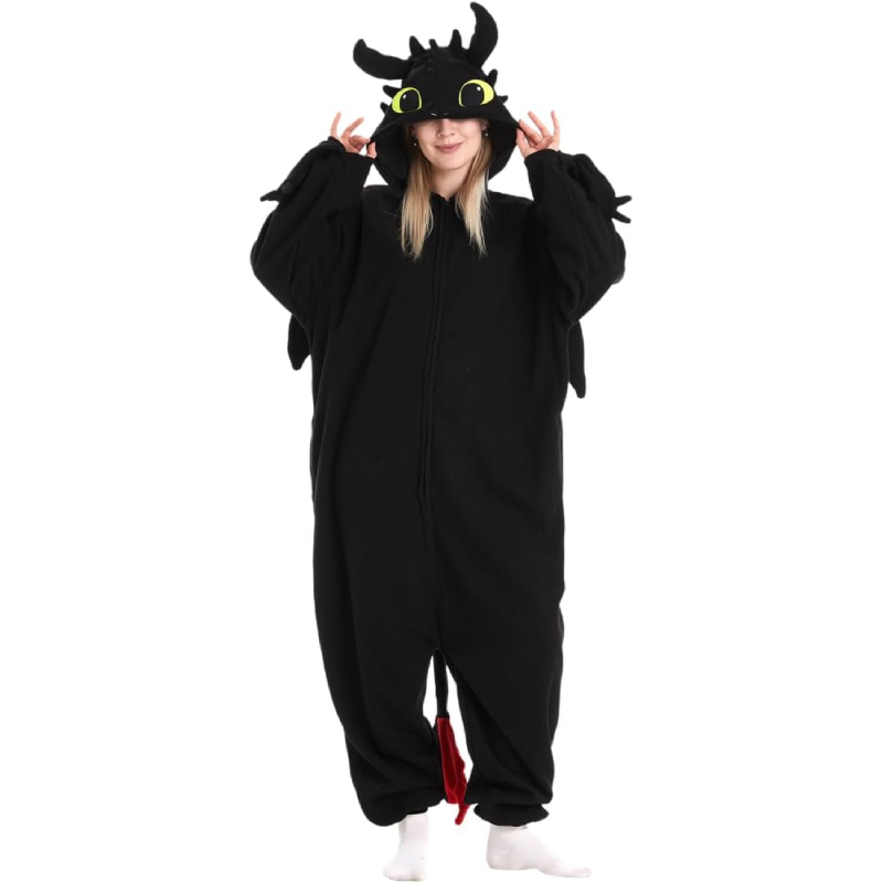 Unisex Adult Onesie Dragon Animal Pajamas,Halloween Cosplay Costumes,Cartoon Costumes Party Wear