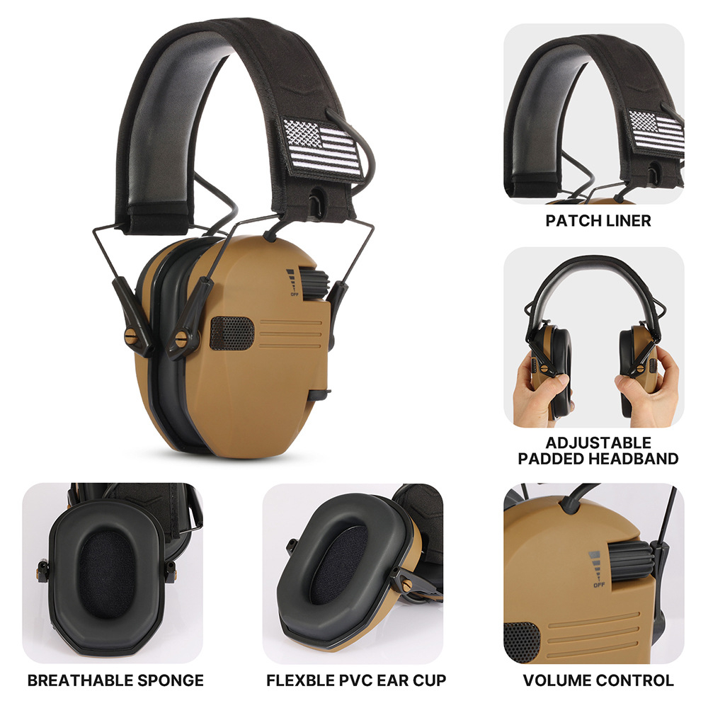 Tactical Noise Reduction Earmuffs for Hunting & Shooting