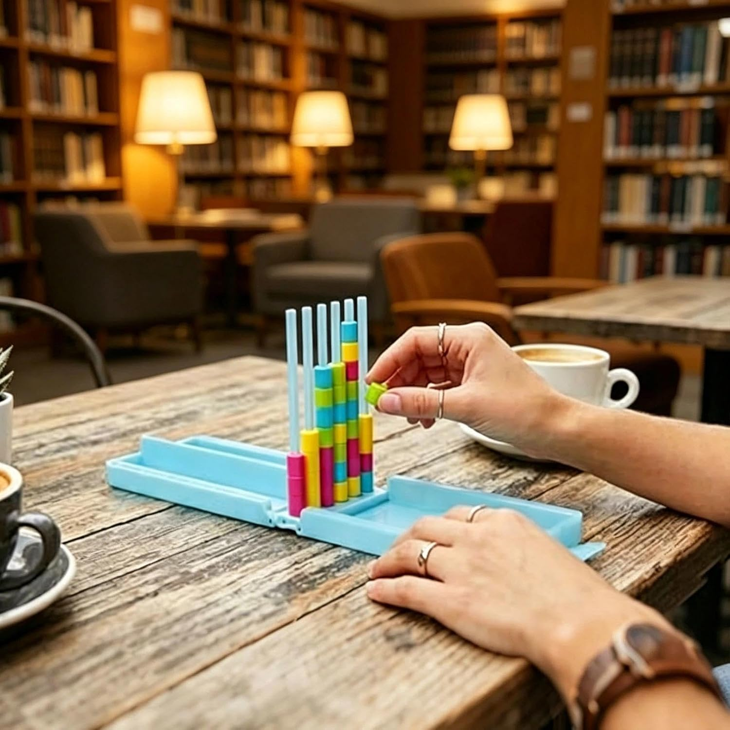Mini Color Stack Challenge Travel Game by Relatable