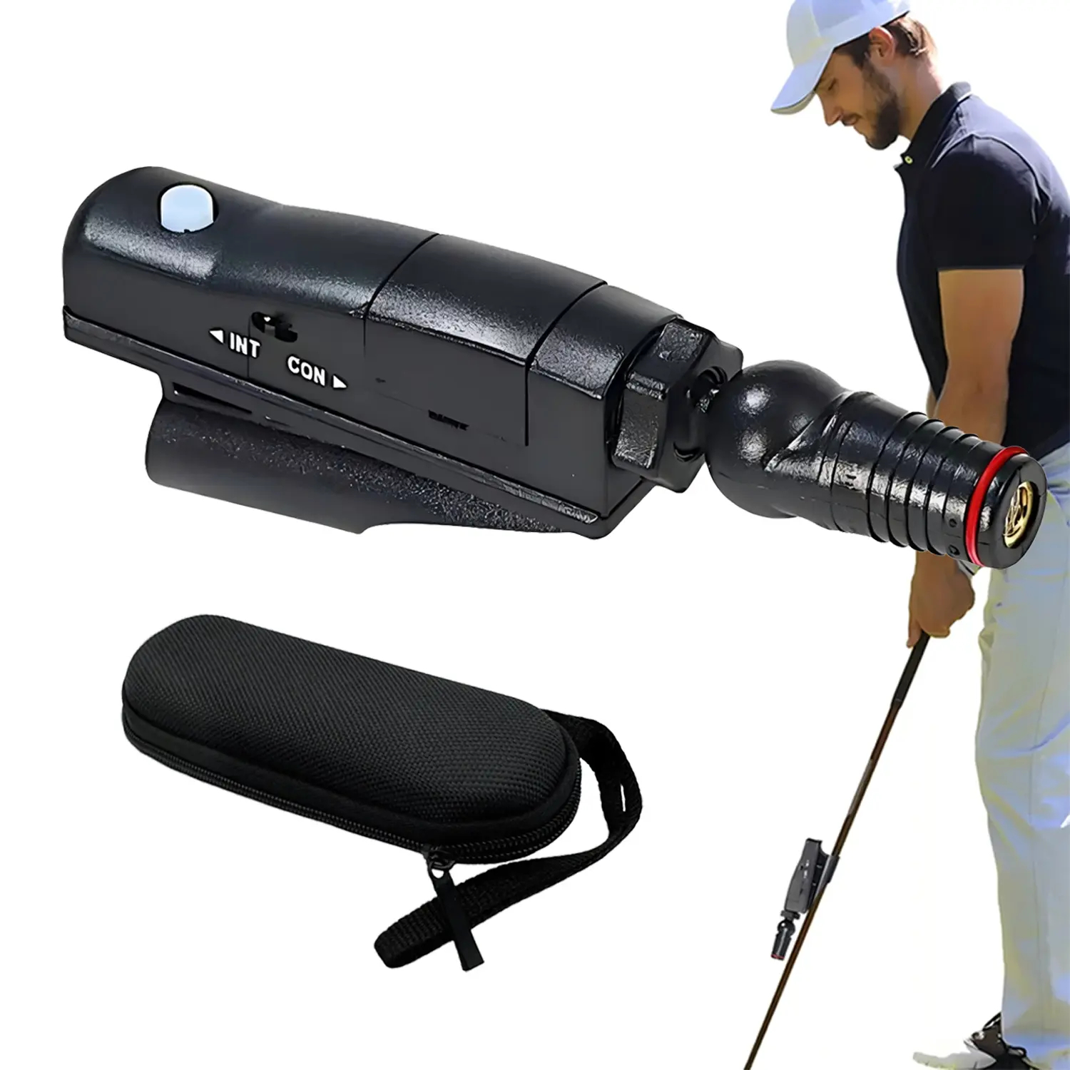 Golf Putting Laser Training Aid — Indoor putting practice equipment and aiming aid; an ideal gift for golfers.