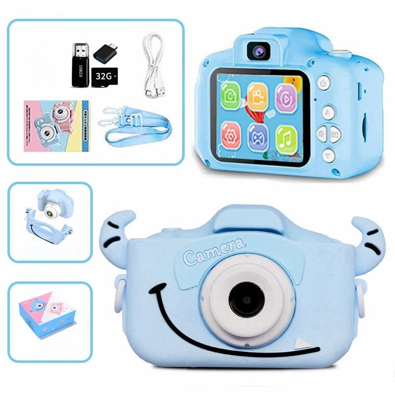 Kids Rechargeable Digital Camera with Rechargeable Battery, Selfie Mode, HD Video Recording, Cute Silicone Case