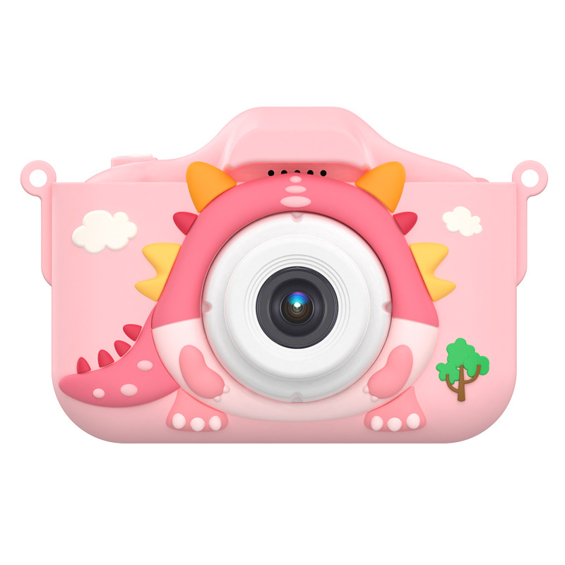 Kids Rechargeable Digital Camera with Rechargeable Battery, Selfie Mode, HD Video Recording, Cute Silicone Case