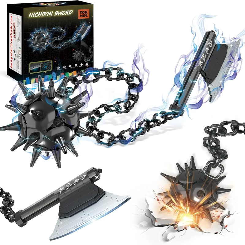 Demon Building Block Set Series with Stand,Handmade Cosplay Anime Toy,Collecting Building and Gifting Model for Anime fans,Home Decoration,Bookshelf Display Cabinet,For aged 12 and above,Stress relief toy
