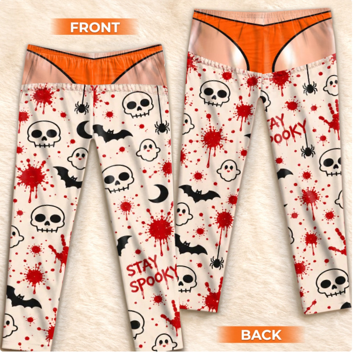 Fleece Plaid Print Pajama Pants—A Fun Halloween Gift for Her