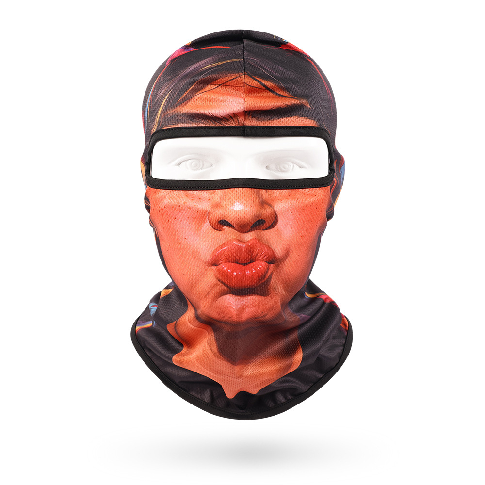 Funny Face Balaclava Mask, Dralon Thermal Fabric Winter Ski Mask, Warm Wind-Resistant Full Face Cover, Novelty Outdoor Headwear for Men & Women, Skiing, Cycling, Hiking & Winter Activities