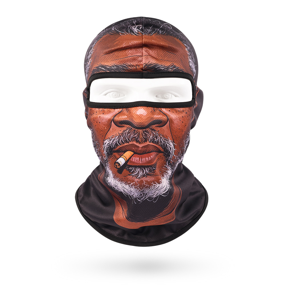 Funny Face Balaclava Mask, Dralon Thermal Fabric Winter Ski Mask, Warm Wind-Resistant Full Face Cover, Novelty Outdoor Headwear for Men & Women, Skiing, Cycling, Hiking & Winter Activities
