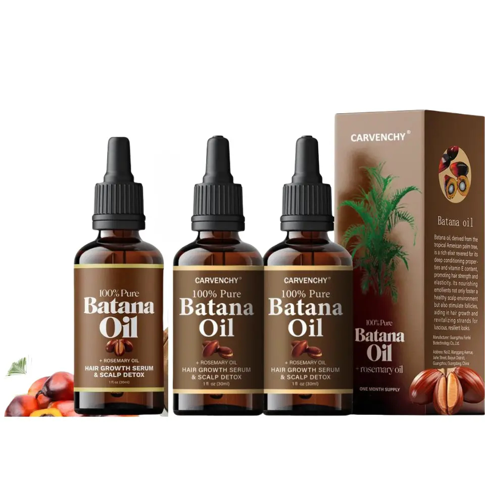 Batana Oil,Strong & Healthy Hair, Make Hair Longer Fuller Thicker, Organic Batana Oil with Rosemary,Organic Rosemary Oil Vitamin E Nourish Scalp,for All Hair Types,