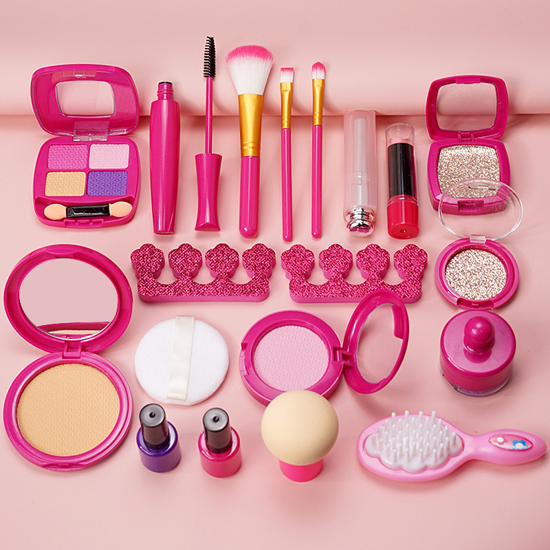Simulated Makeup Kit for Girls, Play Makeup Set for Kids
