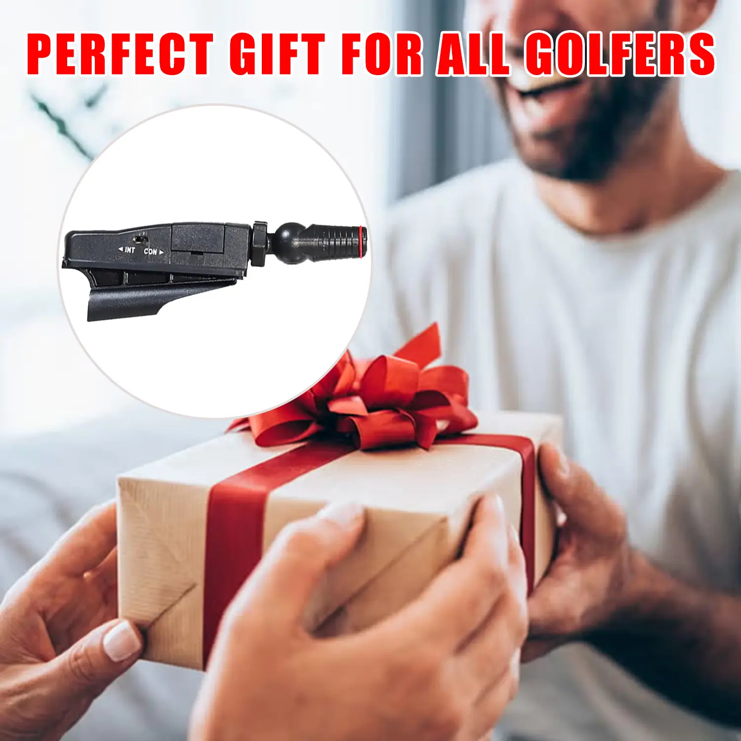 Golf Putting Laser Training Aid — Indoor putting practice equipment and aiming aid; an ideal gift for golfers.