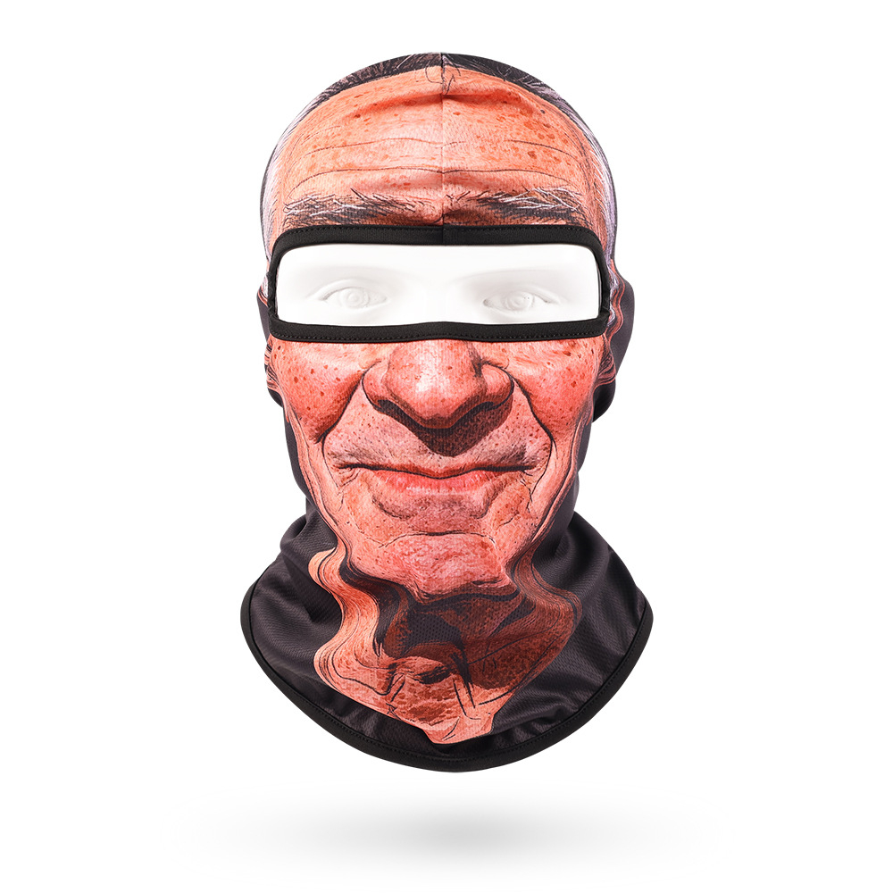 Funny Face Balaclava Mask, Dralon Thermal Fabric Winter Ski Mask, Warm Wind-Resistant Full Face Cover, Novelty Outdoor Headwear for Men & Women, Skiing, Cycling, Hiking & Winter Activities