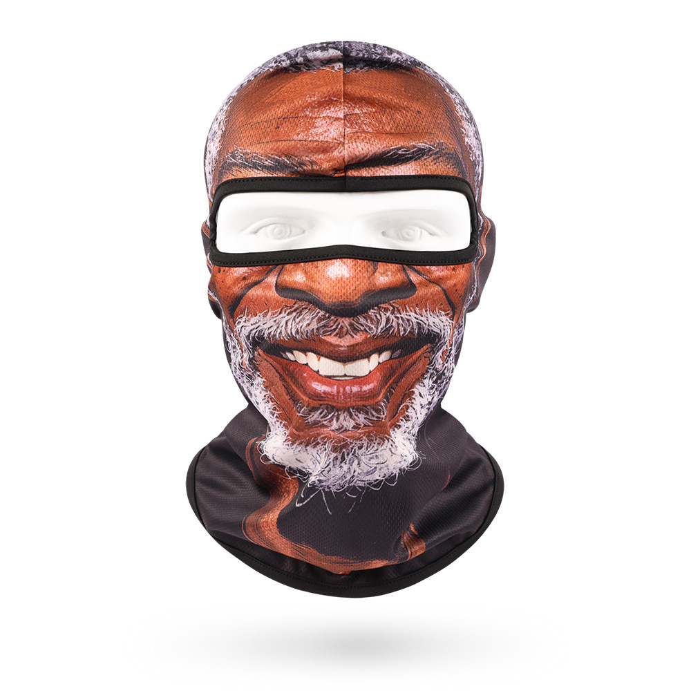 Funny Face Balaclava Mask, Dralon Thermal Fabric Winter Ski Mask, Warm Wind-Resistant Full Face Cover, Novelty Outdoor Headwear for Men & Women, Skiing, Cycling, Hiking & Winter Activities