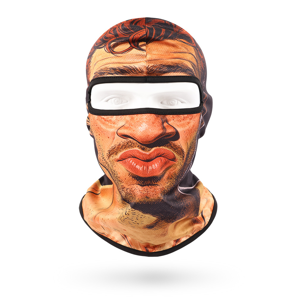 Funny Face Balaclava Mask, Dralon Thermal Fabric Winter Ski Mask, Warm Wind-Resistant Full Face Cover, Novelty Outdoor Headwear for Men & Women, Skiing, Cycling, Hiking & Winter Activities