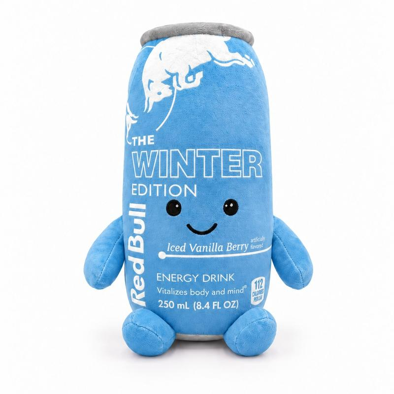 Energy Drink Can Plush Toy  5 Styles Available, 8.7 in Cute Soft Stuffed Doll, Sold Individually, Desk & Room Decor