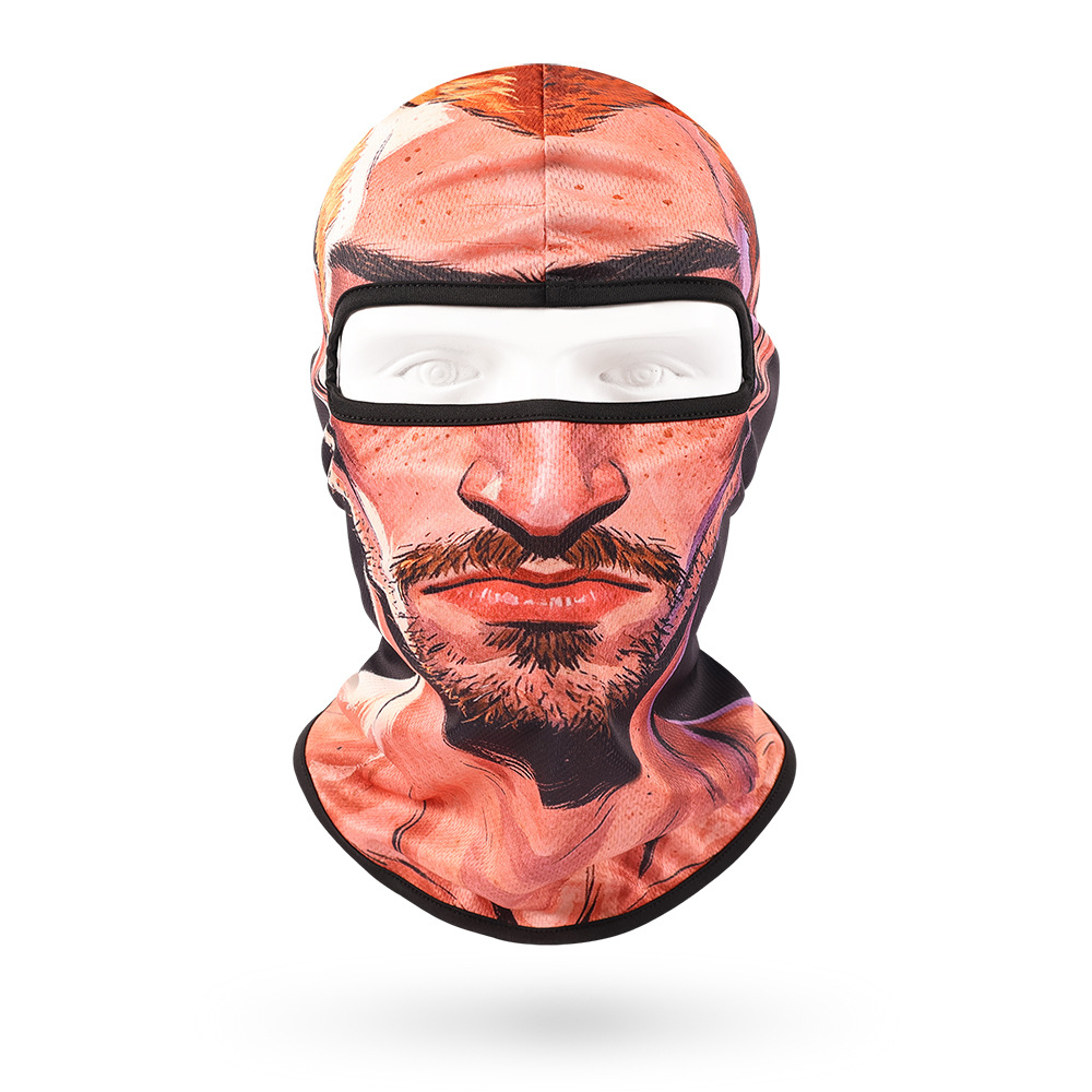 Funny Face Balaclava Mask, Dralon Thermal Fabric Winter Ski Mask, Warm Wind-Resistant Full Face Cover, Novelty Outdoor Headwear for Men & Women, Skiing, Cycling, Hiking & Winter Activities
