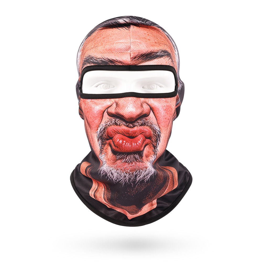 Funny Face Balaclava Mask, Dralon Thermal Fabric Winter Ski Mask, Warm Wind-Resistant Full Face Cover, Novelty Outdoor Headwear for Men & Women, Skiing, Cycling, Hiking & Winter Activities