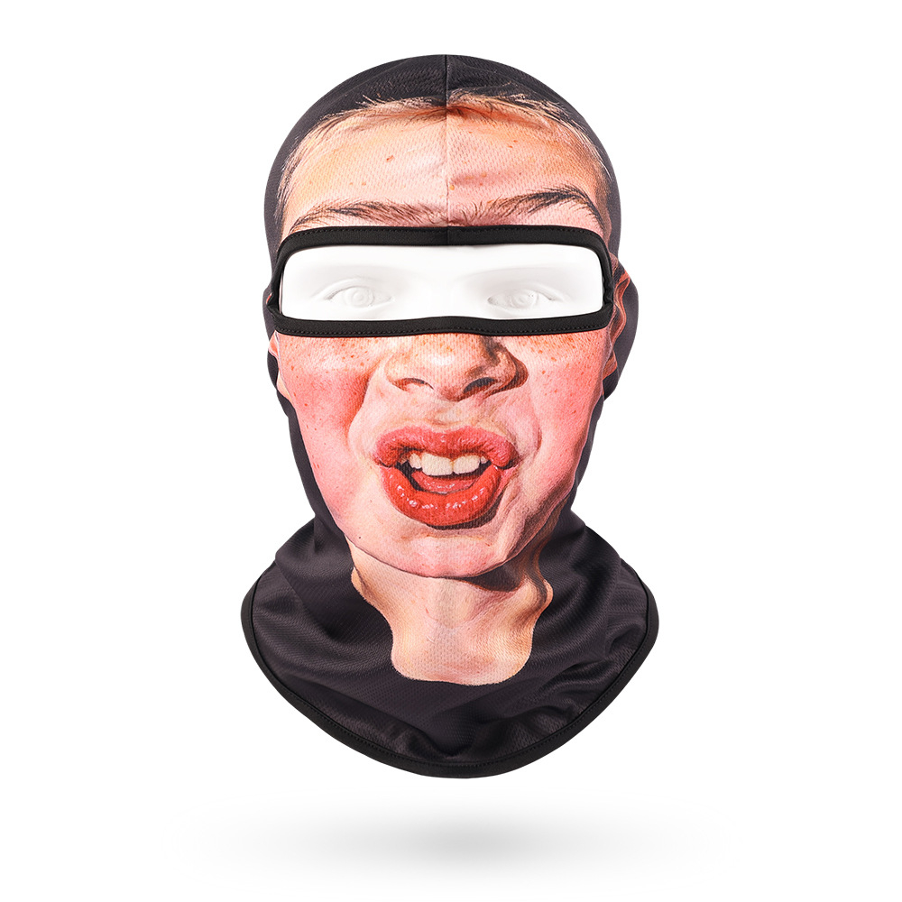 Funny Face Balaclava Mask, Dralon Thermal Fabric Winter Ski Mask, Warm Wind-Resistant Full Face Cover, Novelty Outdoor Headwear for Men & Women, Skiing, Cycling, Hiking & Winter Activities