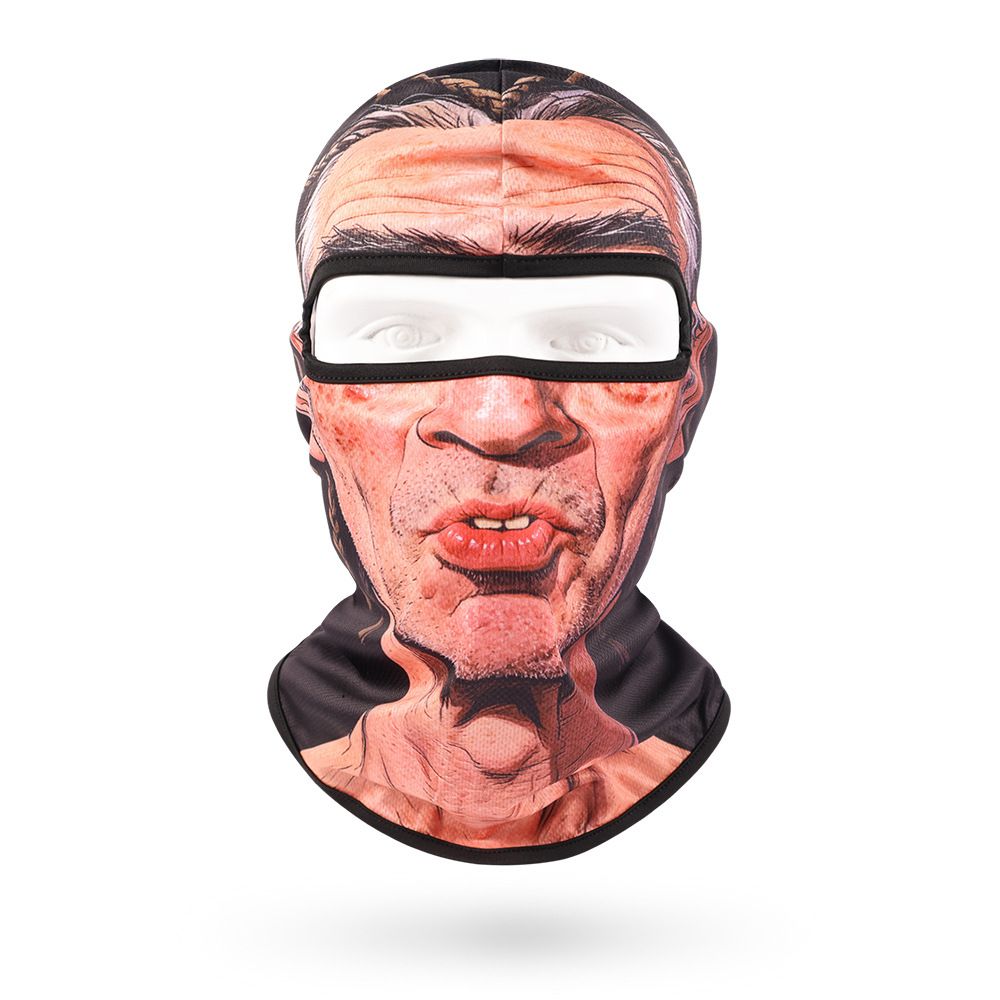 Funny Face Balaclava Mask, Dralon Thermal Fabric Winter Ski Mask, Warm Wind-Resistant Full Face Cover, Novelty Outdoor Headwear for Men & Women, Skiing, Cycling, Hiking & Winter Activities
