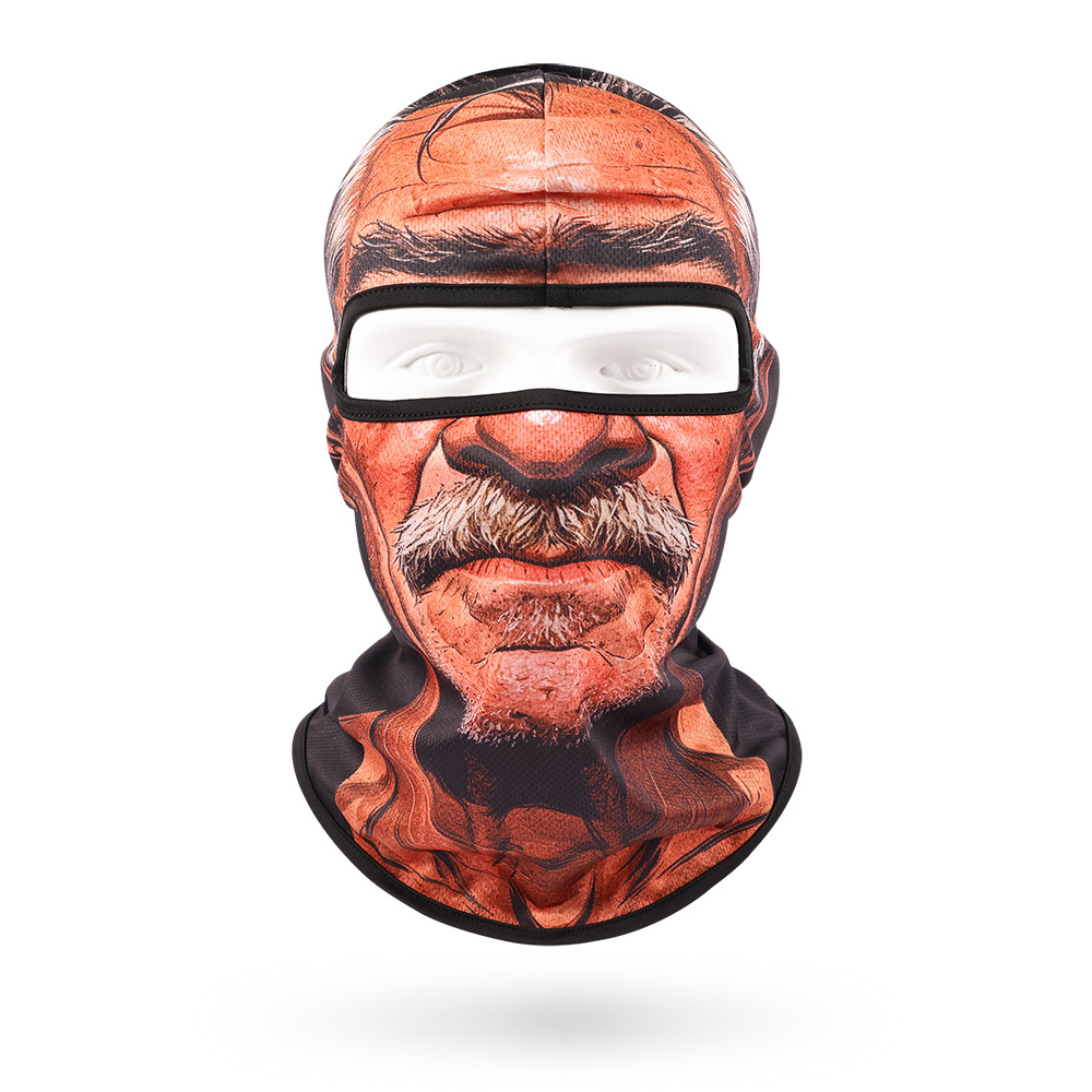 Funny Face Balaclava Mask, Dralon Thermal Fabric Winter Ski Mask, Warm Wind-Resistant Full Face Cover, Novelty Outdoor Headwear for Men & Women, Skiing, Cycling, Hiking & Winter Activities