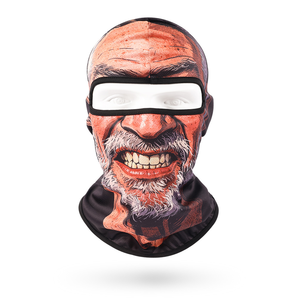 Funny Face Balaclava Mask, Dralon Thermal Fabric Winter Ski Mask, Warm Wind-Resistant Full Face Cover, Novelty Outdoor Headwear for Men & Women, Skiing, Cycling, Hiking & Winter Activities