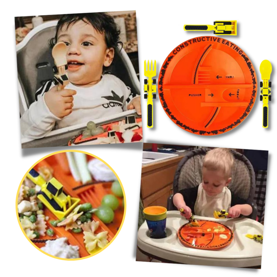 Plate and Utensils Set