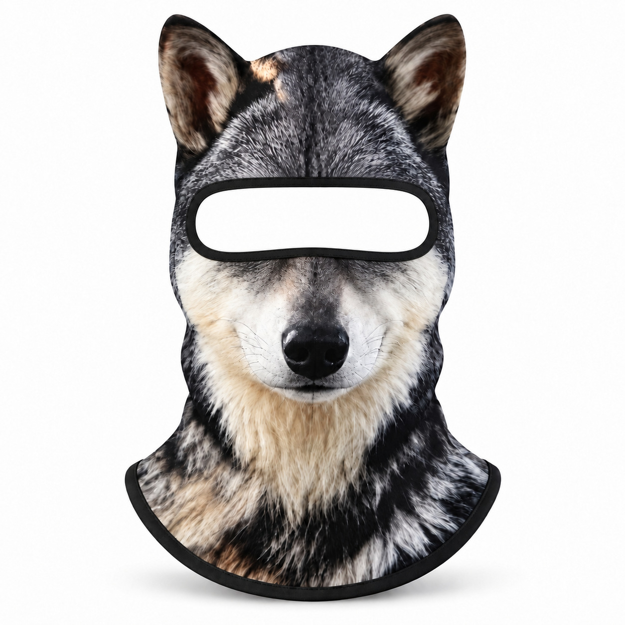 Full-face windproof winter ski balaclava with fun animal patterns