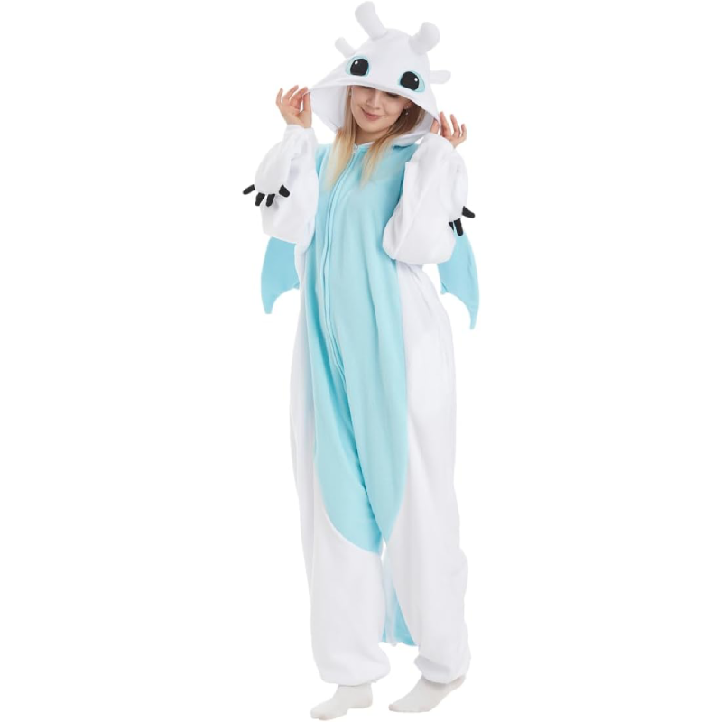 Unisex Adult Onesie Dragon Animal Pajamas,Halloween Cosplay Costumes,Cartoon Costumes Party Wear