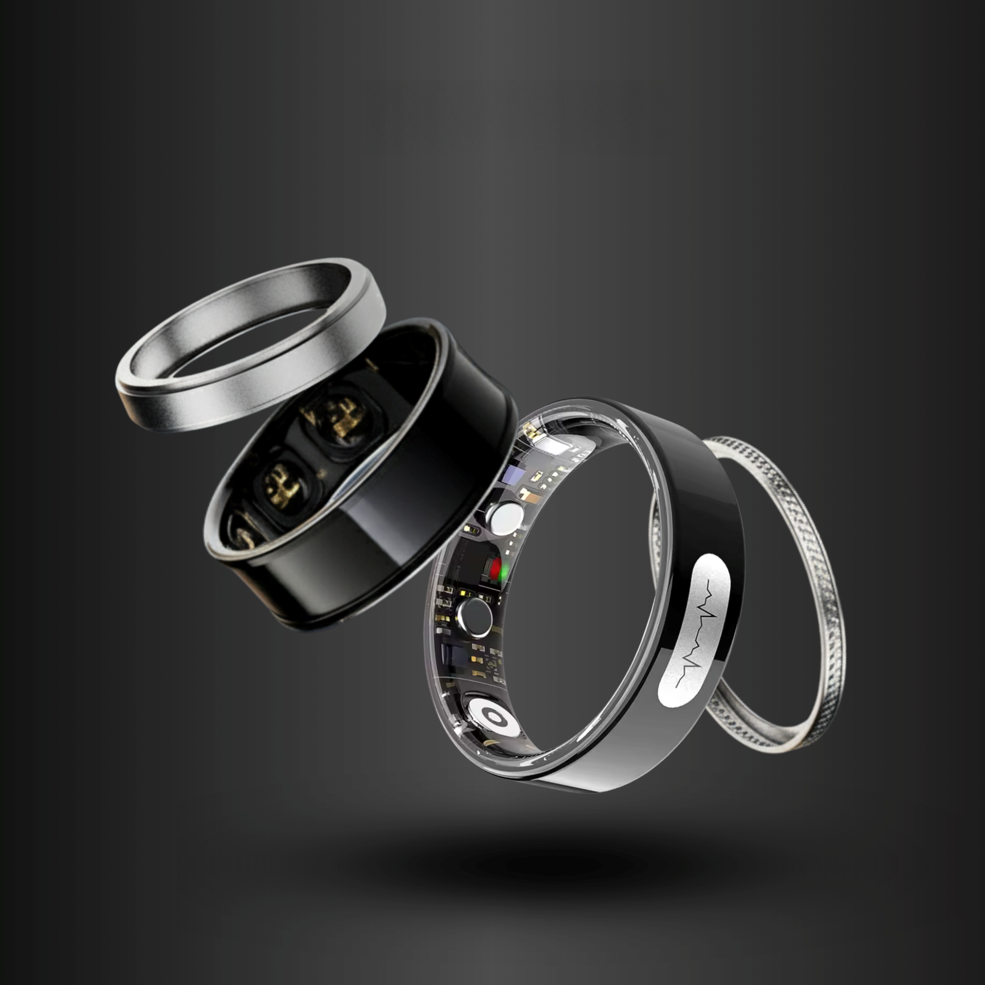 Glucose Smart Ring With  ECG & BP