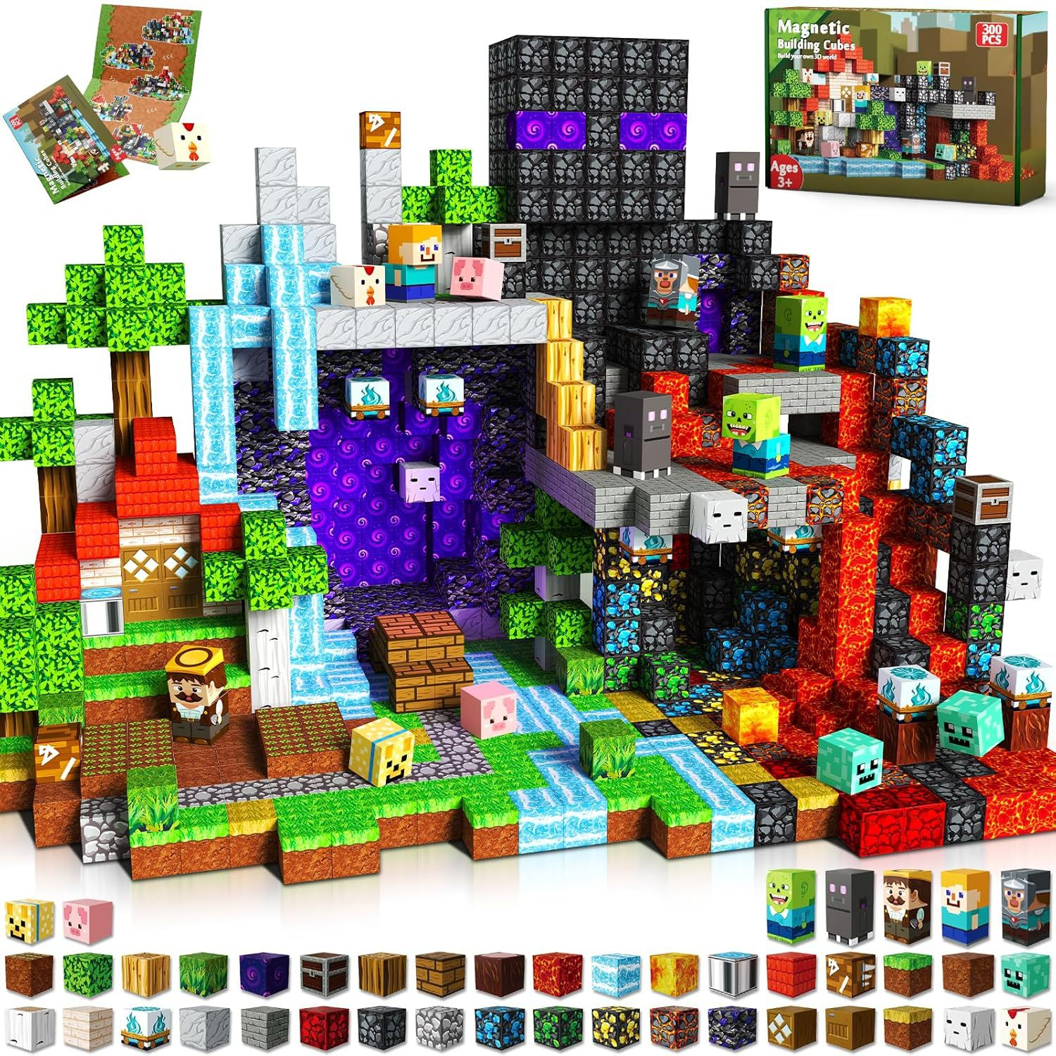Magnetic Building Blocks- Magnetic Blocks Magnetic STEM Montessori Children Creative Building Block
