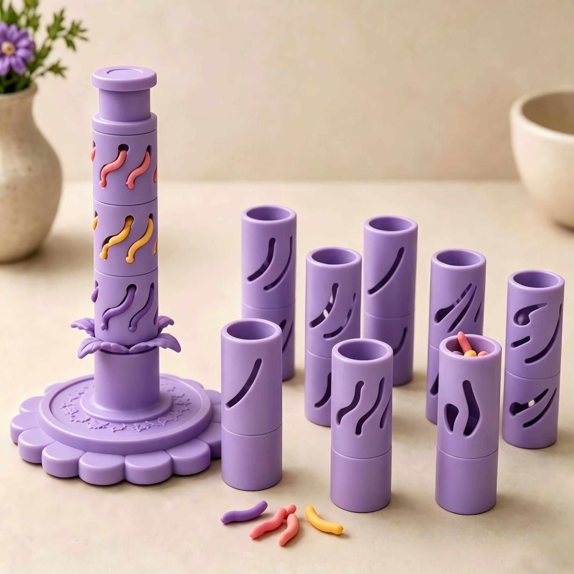 Modular Clay Bloom Maker with 9 Shaping Sleeves