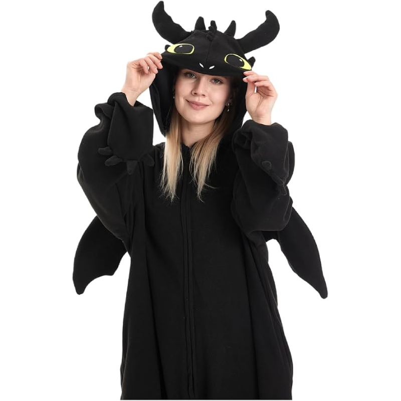 Unisex Adult Onesie Dragon Animal Pajamas,Halloween Cosplay Costumes,Cartoon Costumes Party Wear