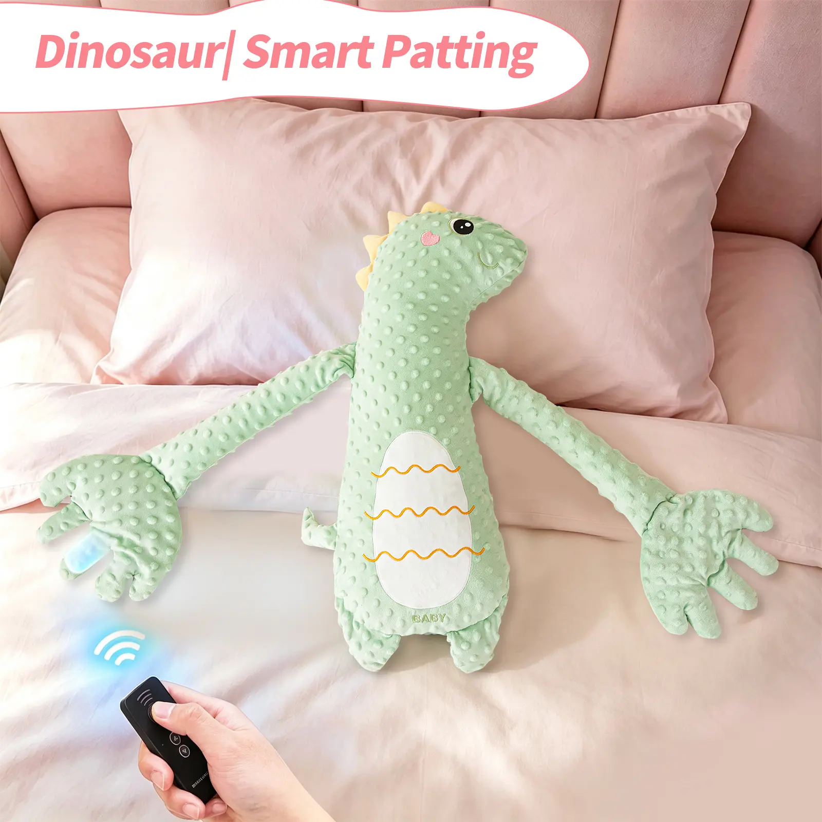 Soothing Giraffe Stuffed Animal - Unisex Large Cute Stuffed Animal with 3-Speed Adjustable Patting Modes, Ultra-Soft Skin-Friendly Fabric.