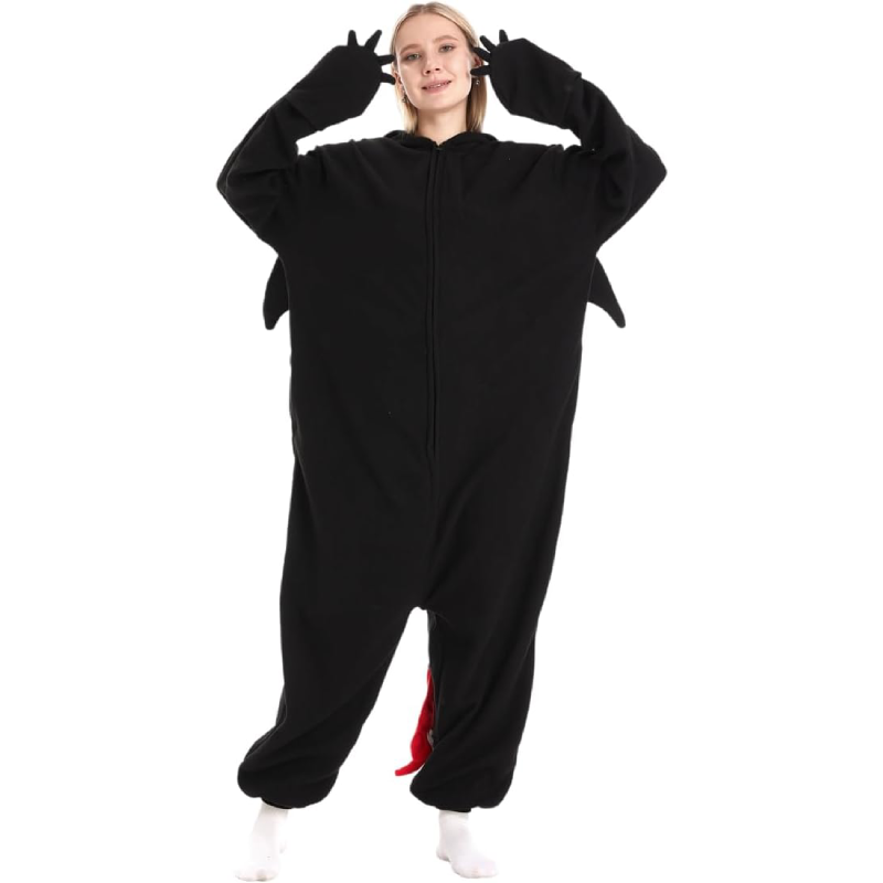 Unisex Adult Onesie Dragon Animal Pajamas,Halloween Cosplay Costumes,Cartoon Costumes Party Wear