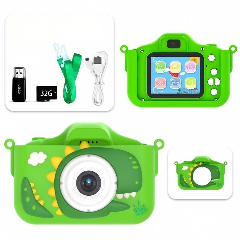 Kids Rechargeable Digital Camera with Rechargeable Battery, Selfie Mode, HD Video Recording, Cute Silicone Case