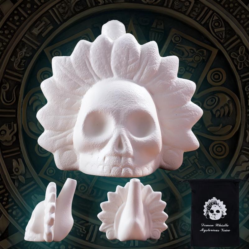 Aztec Death Whistle 125+ Decibels Loud Screaming Whistle with Authentic Human Scream Sound