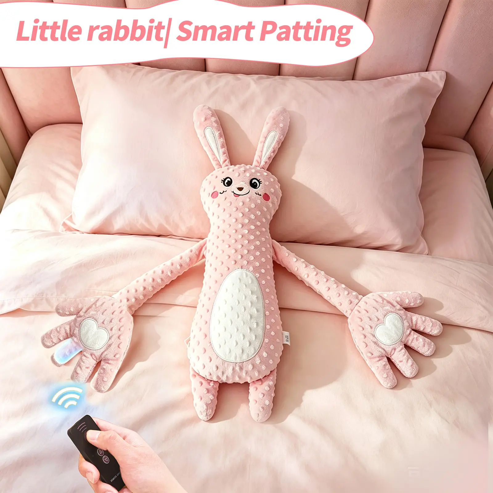 Soothing Giraffe Stuffed Animal - Unisex Large Cute Stuffed Animal with 3-Speed Adjustable Patting Modes, Ultra-Soft Skin-Friendly Fabric.