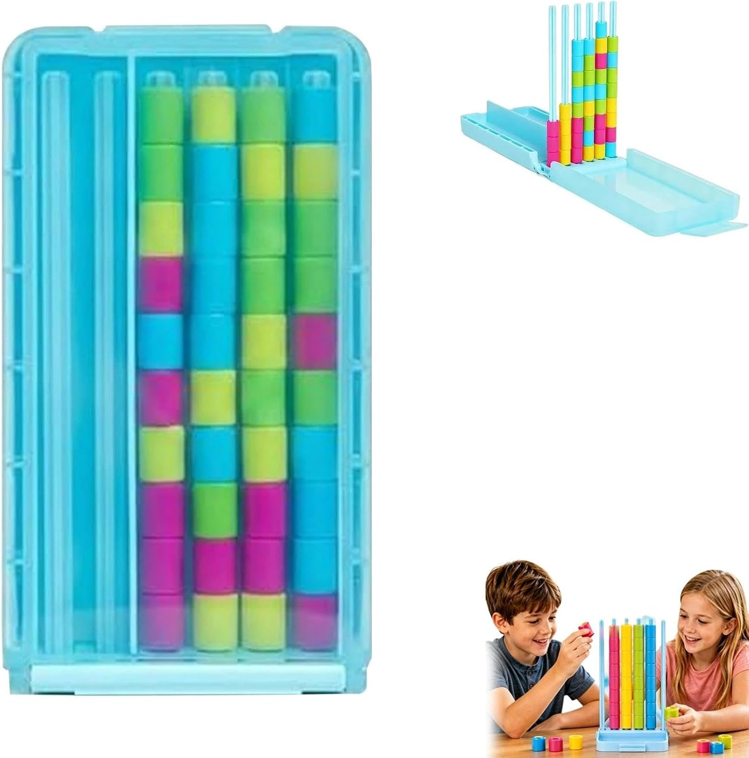 Mini Color Stack Challenge Travel Game by Relatable