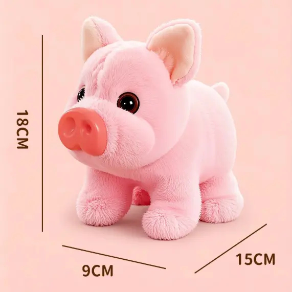 Electric Plush Cute Piglet Realistic Vocalisation Electronic Pet Toy Deals for You Days