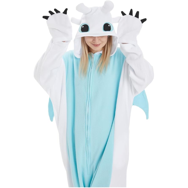 Unisex Adult Onesie Dragon Animal Pajamas,Halloween Cosplay Costumes,Cartoon Costumes Party Wear