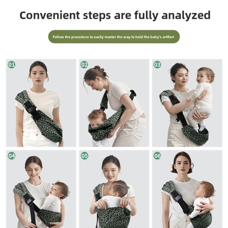 Adjustable Baby Carrier Strap, Upgraded Toddler Harness, Ergonomic Design, Comfortable Infant Wrap, Travel Friendly, Lightweight Ergonomic Carrier, 10-45 Lbs, Leopard Print #GLOBAL PICKS