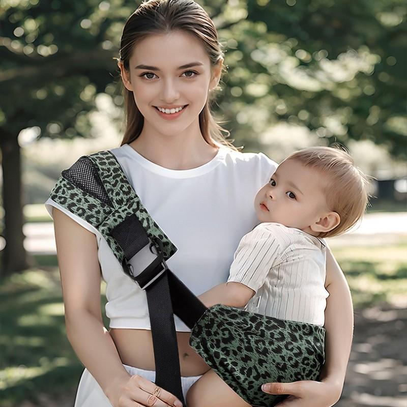 Adjustable Baby Carrier Strap, Upgraded Toddler Harness, Ergonomic Design, Comfortable Infant Wrap, Travel Friendly, Lightweight Ergonomic Carrier, 10-45 Lbs, Leopard Print #GLOBAL PICKS