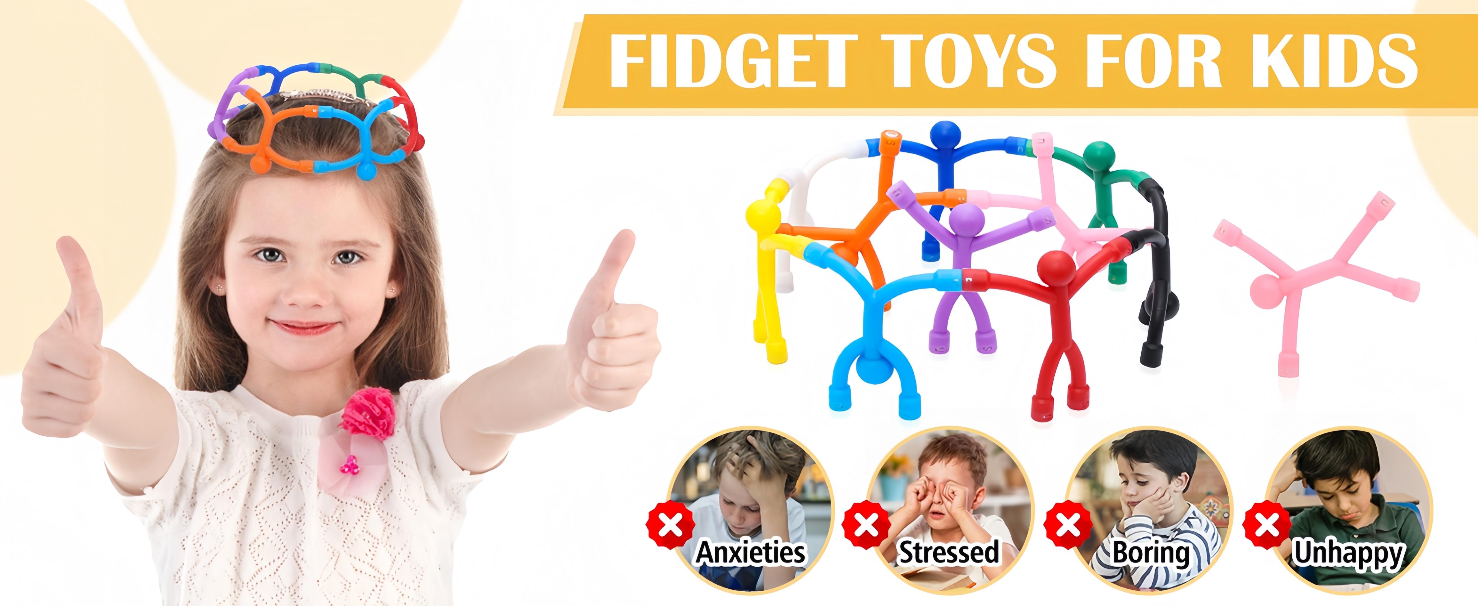 EFFUN Magnetic Fidget Toys, 10-Pack Bright Solid Colors BPA-Free Sensory Building Fridge Magnets for Kids, Travel Essentials, Autism Stress Relief, Birthday Gifts Party Favors, Relaxation EFFUN Magnetic Fidget Toys, 10-Pack Bright Solid Colors BPA-Free Sensory Building Fridge Magnets for Kids, Travel Essentials, Autism Stress Relief, Birthday Gifts Party Favors, Relaxation