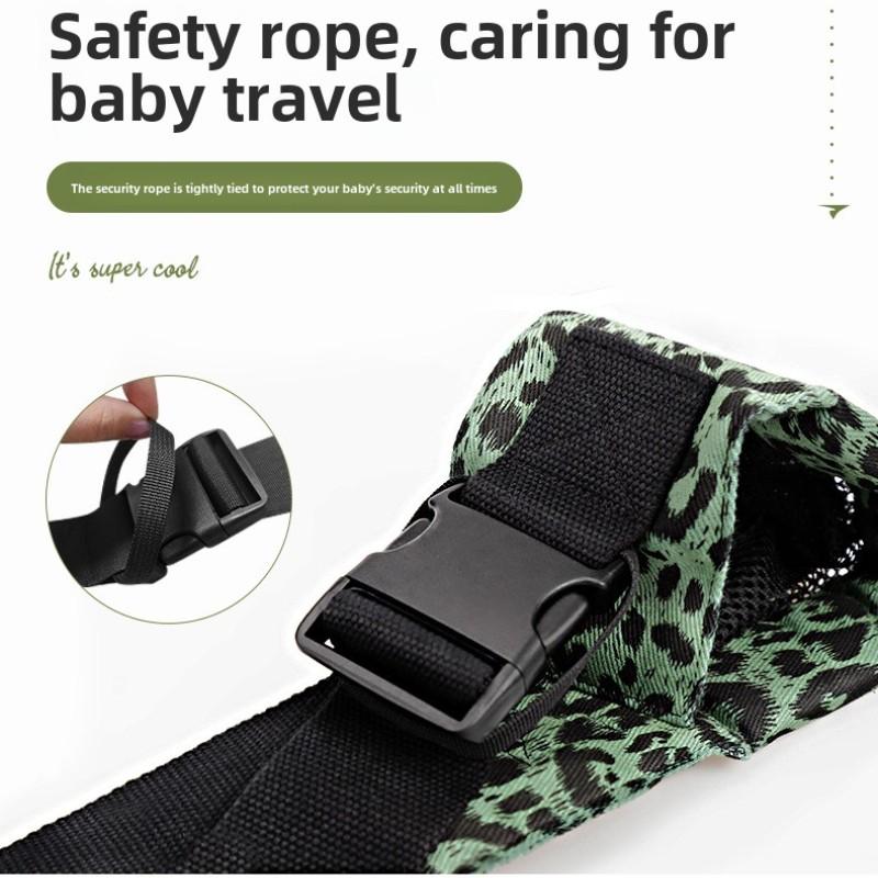Adjustable Baby Carrier Strap, Upgraded Toddler Harness, Ergonomic Design, Comfortable Infant Wrap, Travel Friendly, Lightweight Ergonomic Carrier, 10-45 Lbs, Leopard Print #GLOBAL PICKS